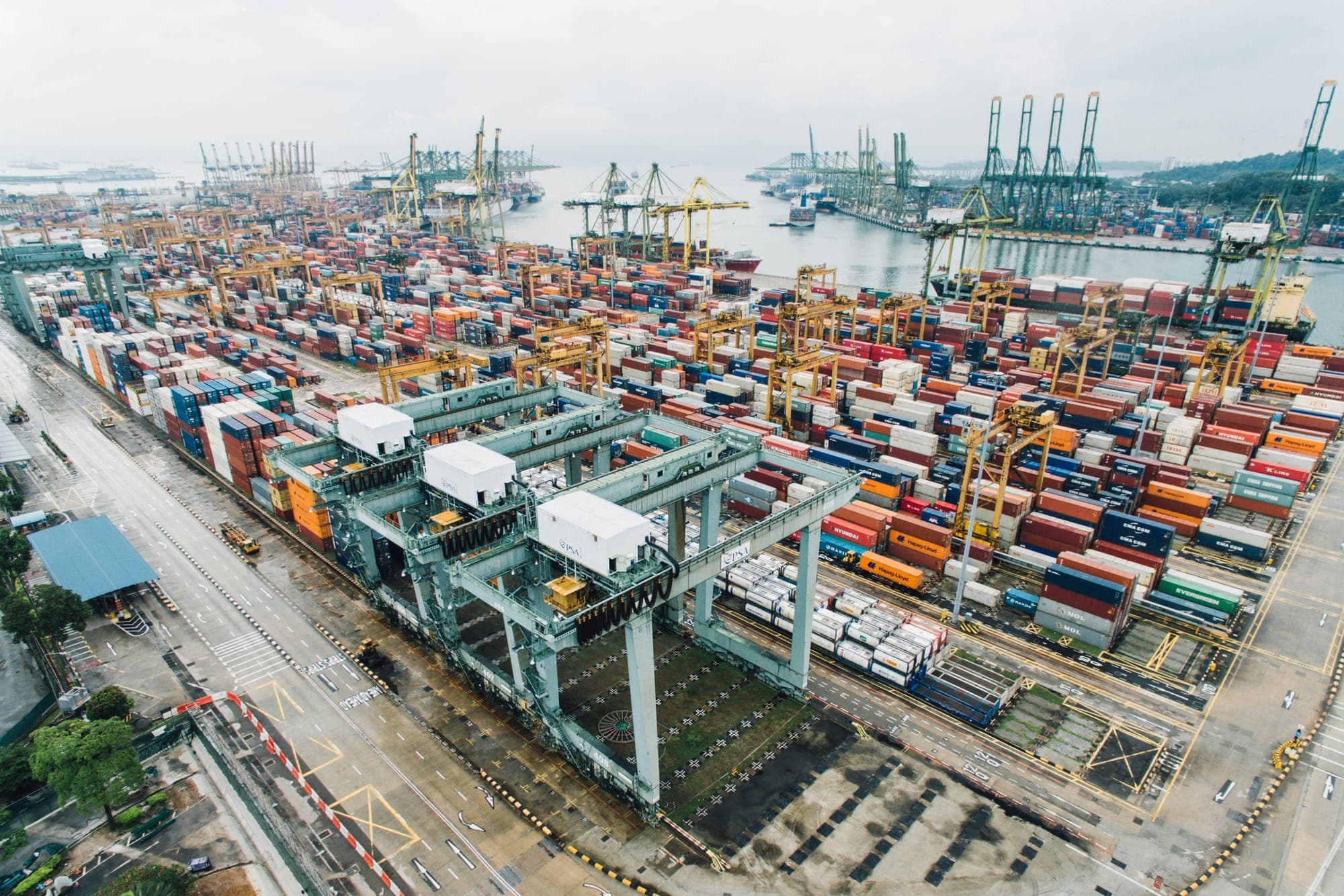 Container terminal ready for U.S. import cargo movement
